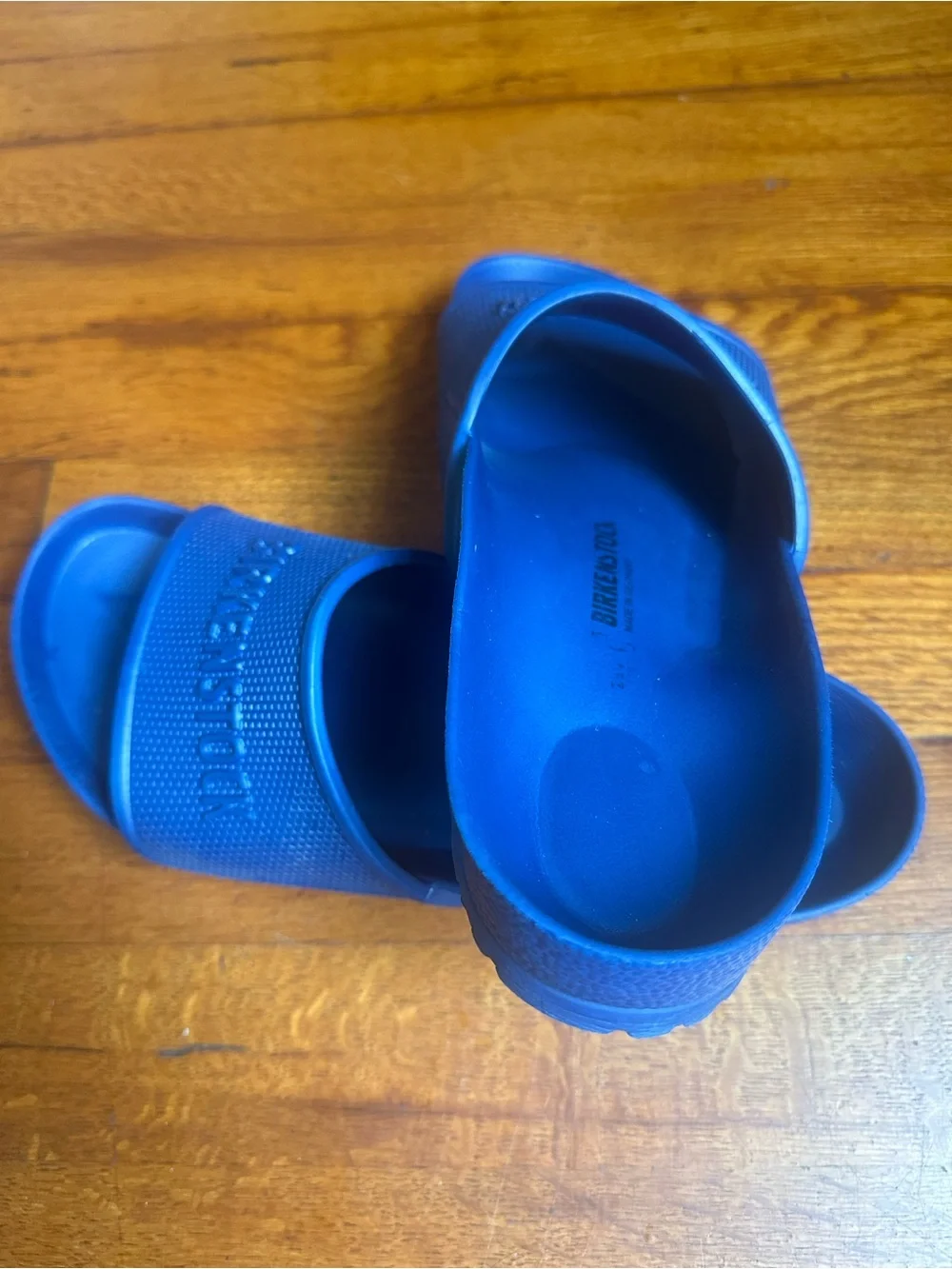 Birkenstock Women Navy Blue EVA Slide Sandals size 8 (39)